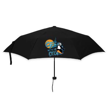 Panda Surfer – Take me to the Ocean - Umbrella (small) - black - Front