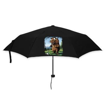 Golfeur Marmotte - Parapluie standard - noir - Devant