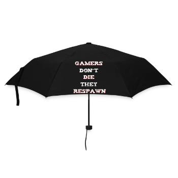 Gamer Saying Respawn - Umbrella (small) - black - Front