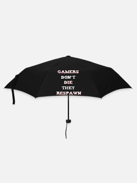 Gamer Saying Respawn - Umbrella (small) - black