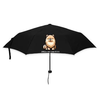 Parlez à votre patte Loulou de Poméranie Poméranie Spitz - Parapluie standard - noir - Devant