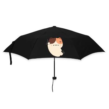 Tired Cat Commute - Umbrella (small) - black - Front