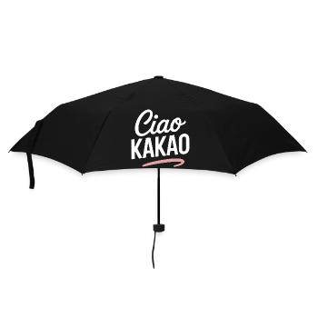 Ciao Cacao Chocolat chaud Chocolat chaud Au revoir - Parapluie standard - noir - Devant