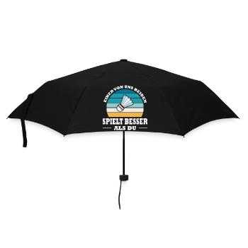 Joueur de badminton offre des tenues de badminton - Parapluie standard - noir - Devant