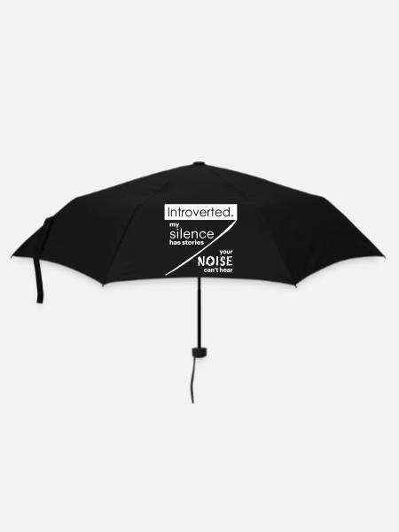 Citations d’introverti - Parapluie standard - noir