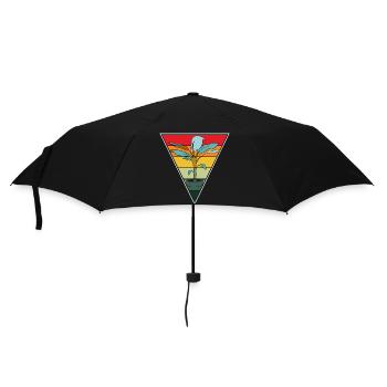 Vintage Plant Lover Plants Succulent Flower - Umbrella (small) - black - Front
