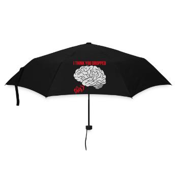 Je crois que tu as laissé tomber ton humour sarcastique, c’est le cerveau - Parapluie standard - noir - Devant