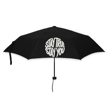 Reste fidèle, reste toi-même - Parapluie standard - noir - Devant