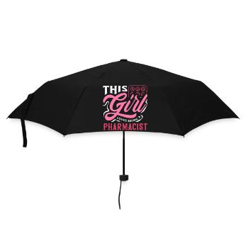 This Girl Loves Being A Pharmacist - Umbrella (small) - black - Front