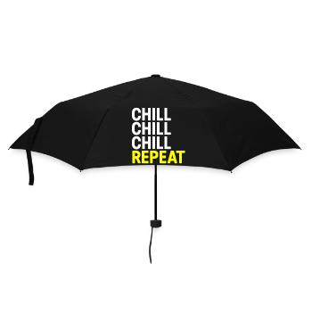 Chill Chill Chill Repeat - Umbrella (small) - black - Front