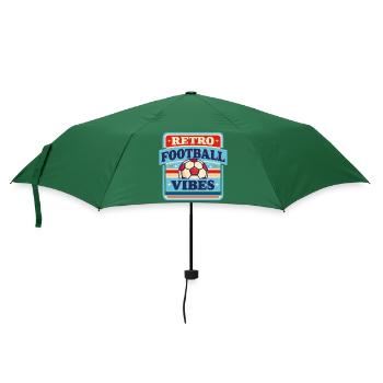 Retro_Football_Vibes - Umbrella (small) - bottlegreen - Front