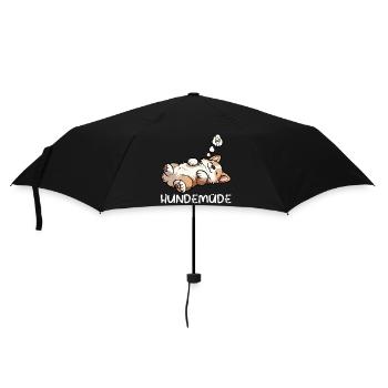 Hundemüde Corgi Corgis Welsh Corgi Corgibesitzer  - Regenschirm (klein) - Schwarz - Vorne