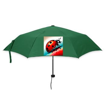 coccinelle - Parapluie standard - vert bouteille - Devant