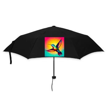 hummingbird - Umbrella (small) - black - Front