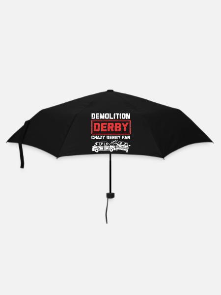 Abriss Derby - Regenschirm (klein) - Schwarz
