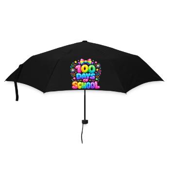 100 Days of Magical Rainbow School - Umbrella (small) - black - Front