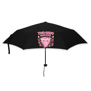 Avertissement à deux nado : 2e anniversaire design - Parapluie standard - noir - Devant