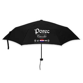 Poreč Kroatien Streetwear Reise Souvenir - Regenschirm (klein) - Schwarz - Vorne