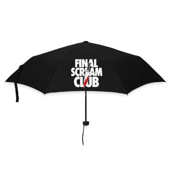 Final Scream Club Horror Design - Umbrella (small) - black - Front