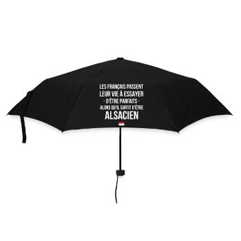 Les Francais Passent Leur Vie A Essayer D Etre ... - Parapluie standard - noir - Devant