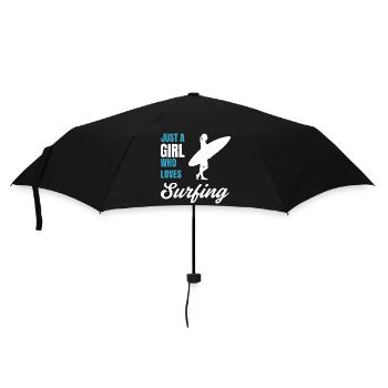 Surfer Girl Beach Lover Gift for Women - Umbrella (small) - black - Front