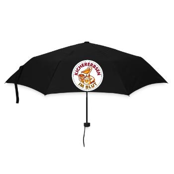 Kichererbsen im Blut Falafel Foodtruck T-Shirt - Regenschirm (klein) - Schwarz - Vorne