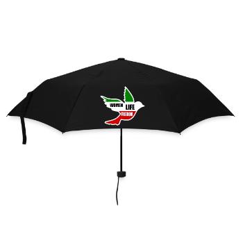 Women life freedom - Regenschirm (klein) - Schwarz - Vorne