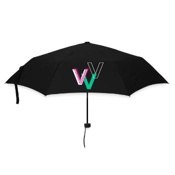 Lettre V - Parapluie standard - noir - Devant