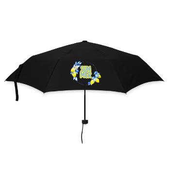 Summer Lemons Circle - Umbrella (small) - black - Front