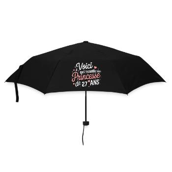 27 Year Old Princess - Umbrella (small) - black - Front