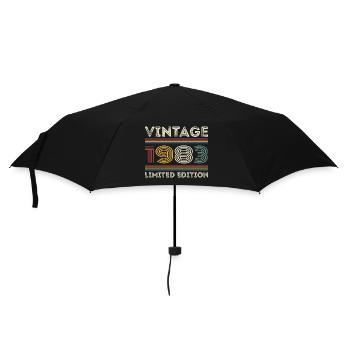 1983 Geburtstag 1983 Retro 1983 Geschenk 1983 - Regenschirm (klein) - Schwarz - Vorne
