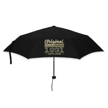 1981 Anniversaire Rétro 1981 Original 1981 Vintage - Parapluie standard - noir - Devant