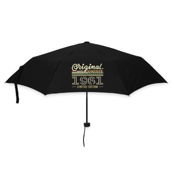 1961 Retro Birthday 1961 Original 1961 Vintage - Umbrella (small) - black - Front