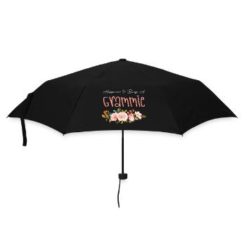 Glück Ist, Grammie Blumenblume Oma zu sein - Regenschirm (klein) - Schwarz - Vorne
