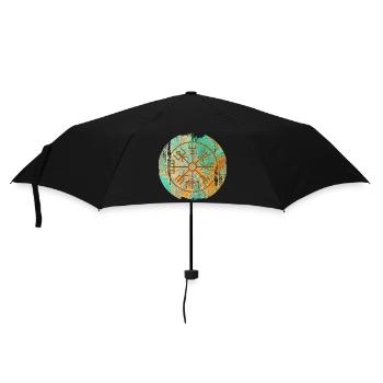 vegvisir e 36 - Regenschirm (klein) - Schwarz - Vorne
