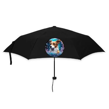 Animal dans bulle de savon / enfantin / mignon / chien - Parapluie standard - noir - Devant