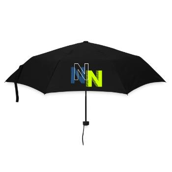 N Buchstabe - Regenschirm (klein) - Schwarz - Vorne