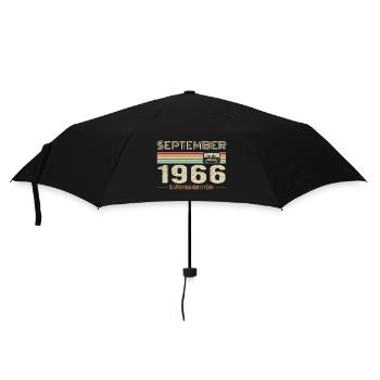 September 1966 Vintage Anniversary September 1966 - Umbrella (small) - black - Front
