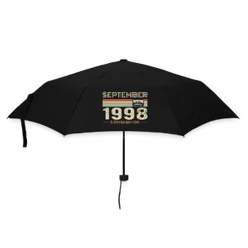 Septembre 1998 Vintage Anniversaire septembre 1998 - Parapluie standard - noir - Devant