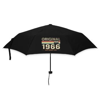 Original 1966 Jahrgang 1966 Retro Geburtstag 1966 - Regenschirm (klein) - Schwarz - Vorne