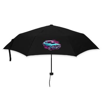Auto / Fahrzeug / PKW / Mobil / Old Timer / fahren - Regenschirm (klein) - Schwarz - Vorne