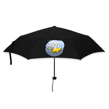 Yellow Catmarine - Regenschirm (klein) - Schwarz - Vorne