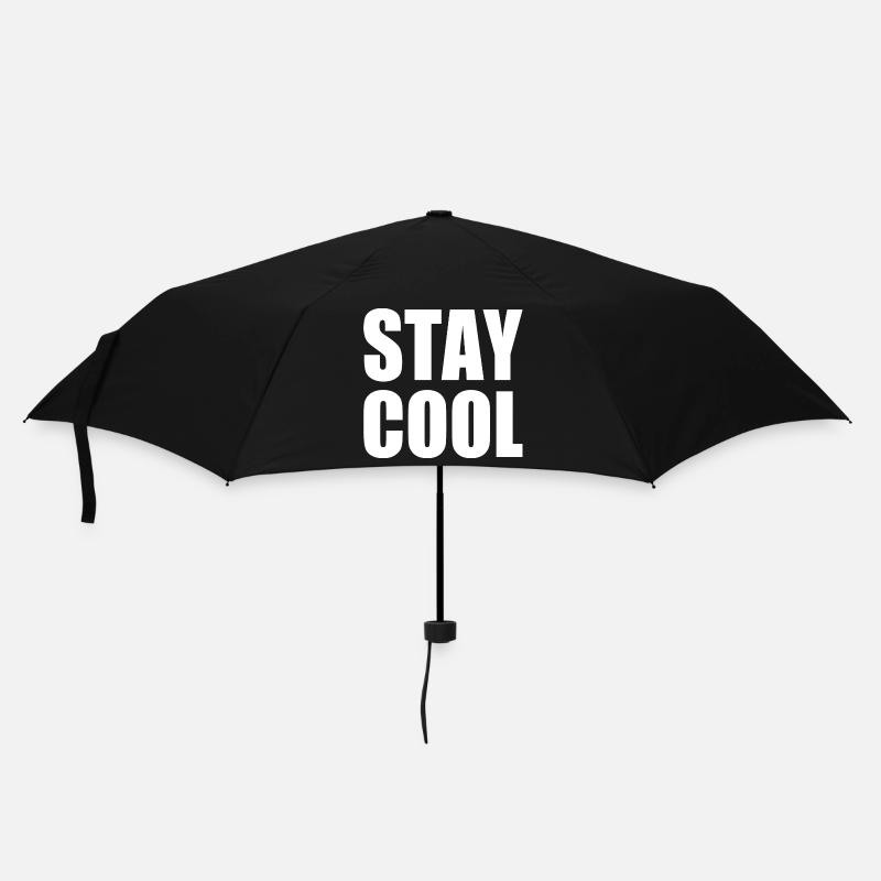 Stay cool - Regenschirm (klein) - Schwarz