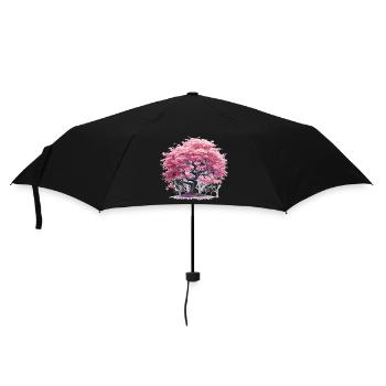 Cherry Blossom Tree - Regenschirm (klein) - Schwarz - Vorne
