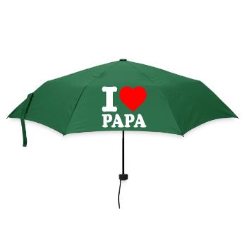 I love papa - Parapluie standard - vert bouteille - Devant