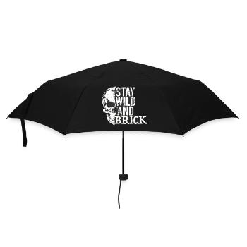 Skull1 - Umbrella (small) - black - Front