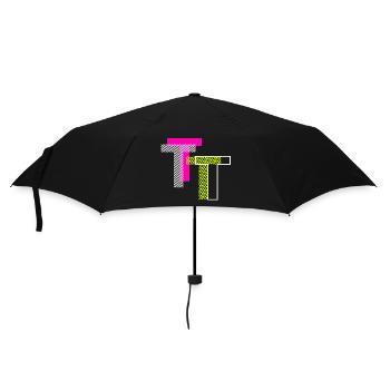 Letter T - Umbrella (small) - black - Front