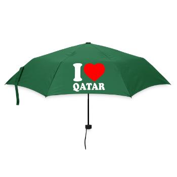 I love qatar - Parapluie standard - vert bouteille - Devant