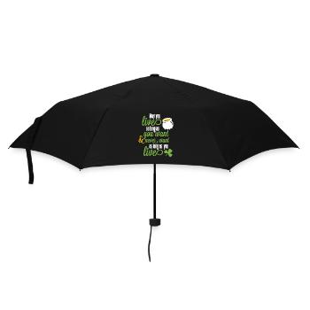 peut vivre aussi longtemps que vous voulez, mais jamais - Parapluie standard - noir - Devant