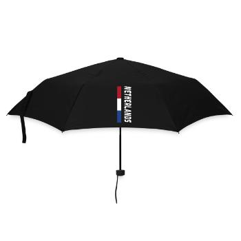 Netherlands / Gift / Gift Idea - Umbrella (small) - black - Front
